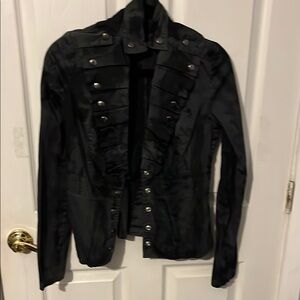 Headstock Women's Black Military Style Jacket